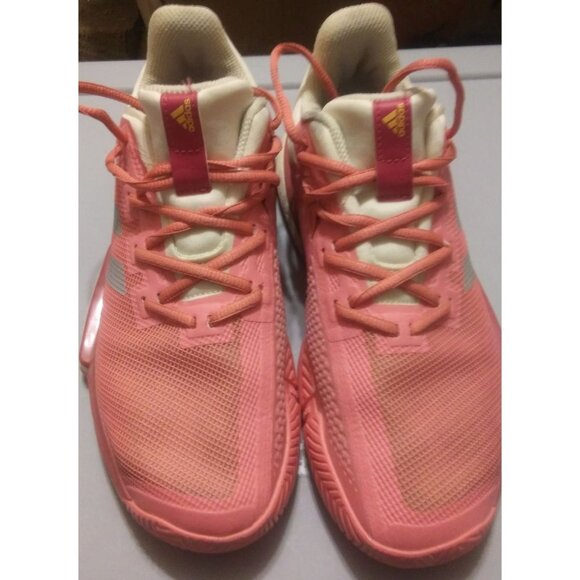 adidas Pink and Cream Athletic Shoes - Picture 3 of 9